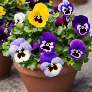 Pansy Pansy Plant (Viola × Wittrockiana / Live Outdoor Flowering Garden Plant)