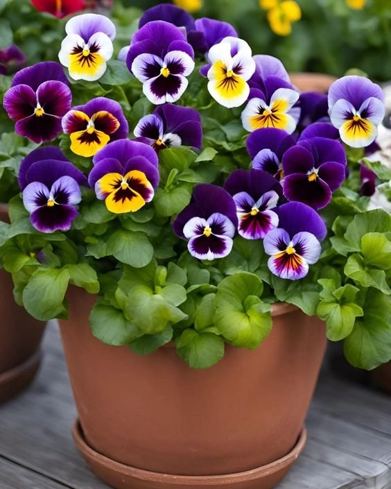 Pansy Pansy Plant (Viola × Wittrockiana / Live Outdoor Flowering Garden Plant)