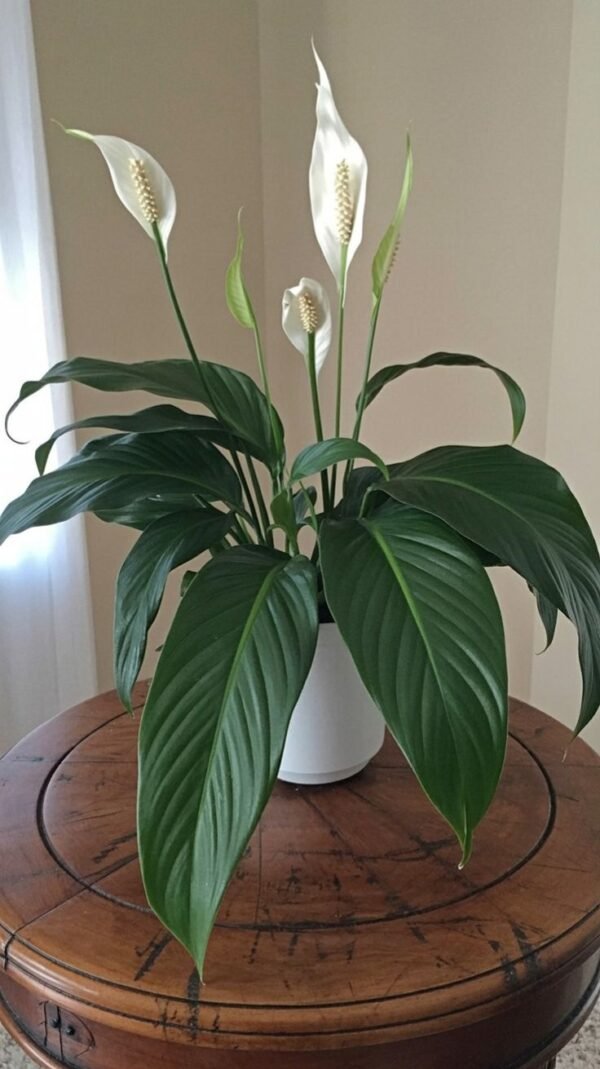 peace-lily Peace Lily Plant (Spathiphyllum / Live Air-Purifying Indoor Flowering Plant)