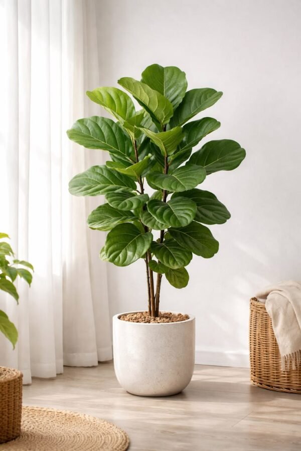 Fiddle Leaf Fig (Ficus lyrata Live Indoor Plant)