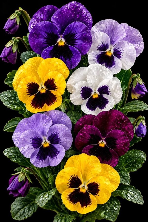 Pansy Pansy Plant (Viola × Wittrockiana / Live Outdoor Flowering Garden Plant)