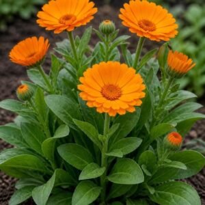 Calendula Calendula Plant (Calendula Officinalis / Live Pot Marigold Medicinal Flowering Plant)
