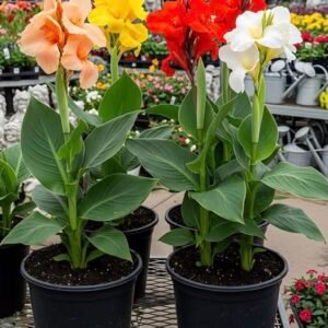 Screenshot Canna Indica Plant (Canna Indica / Live Tropical Lily Outdoor Flowering Plant)