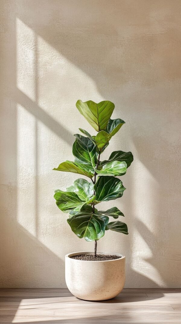 Fiddle Leaf Fig (Ficus lyrata Live Indoor Plant)